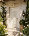 Luxury Solid Teak Wood Front Entry Door | Handmade Custom Exterior Door