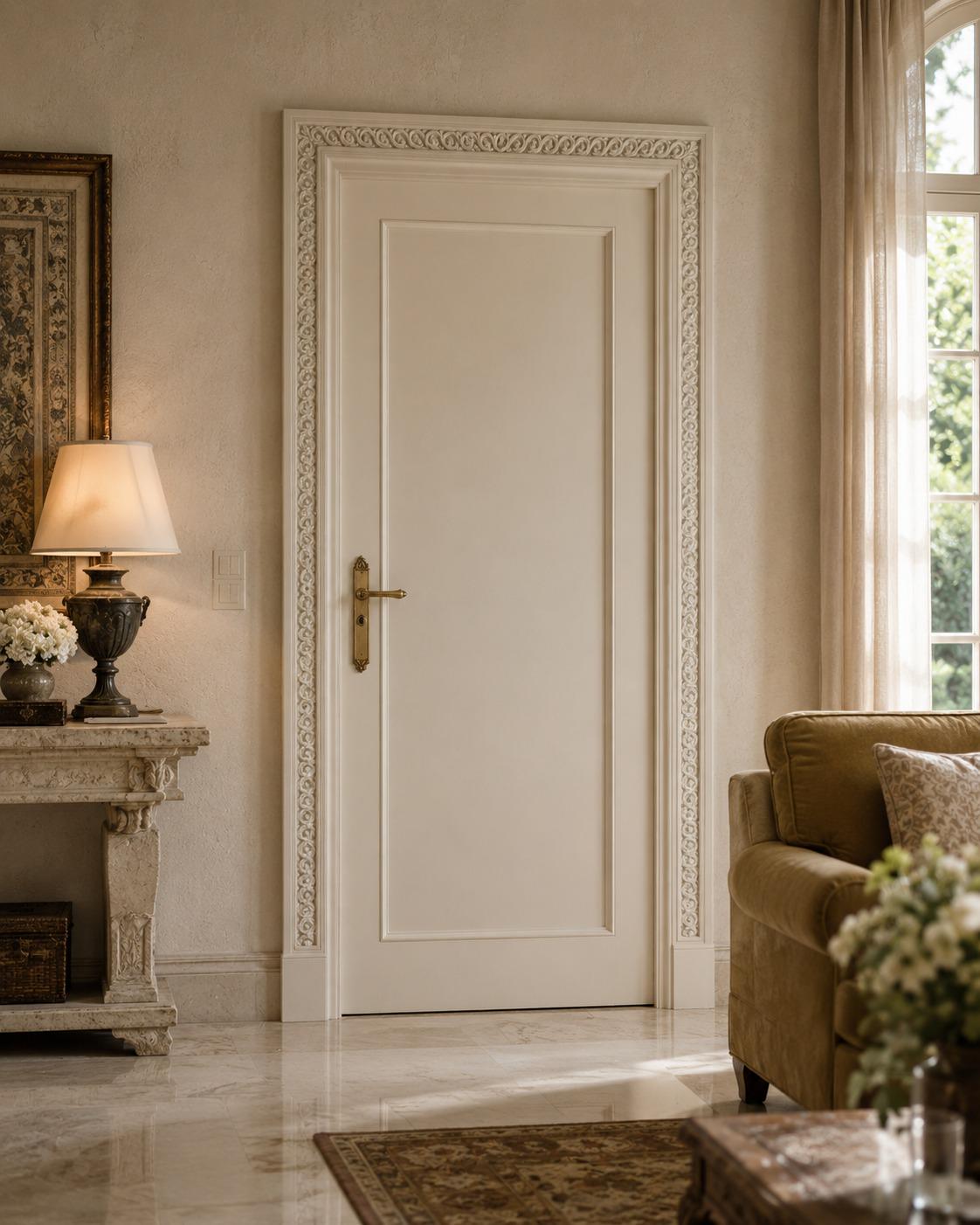 Luxury Solid Teak Wood Front Entry Door | Handmade Custom Exterior Door